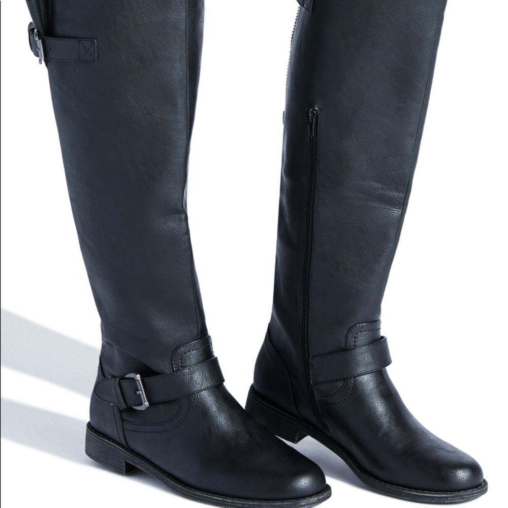 Shoe Dazzle "Letoya" Riding Boot (Wide Calf)